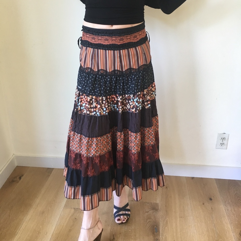 Gypsy-style French skirt